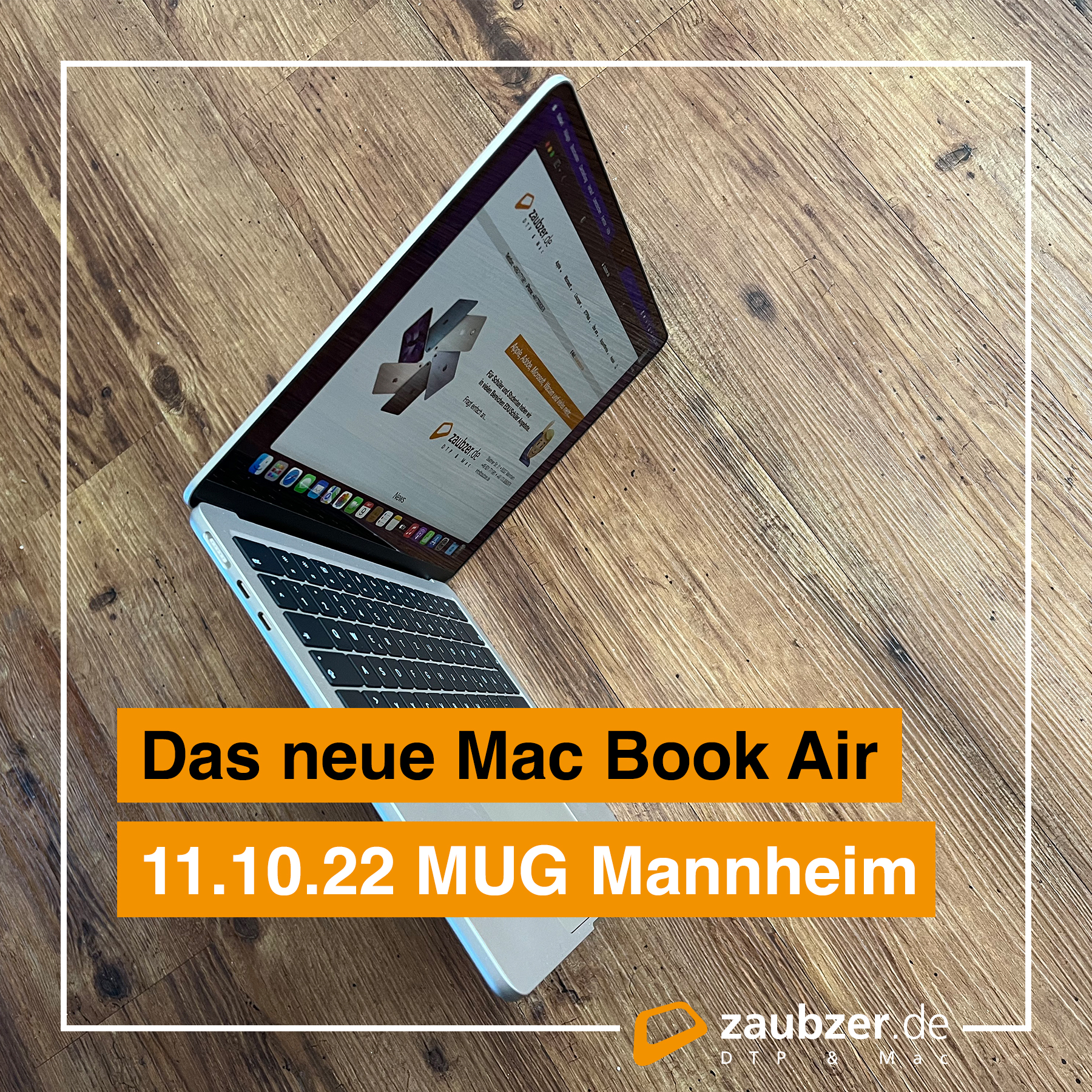 zaubzer.de zeigt das neuen MacBook Air live.