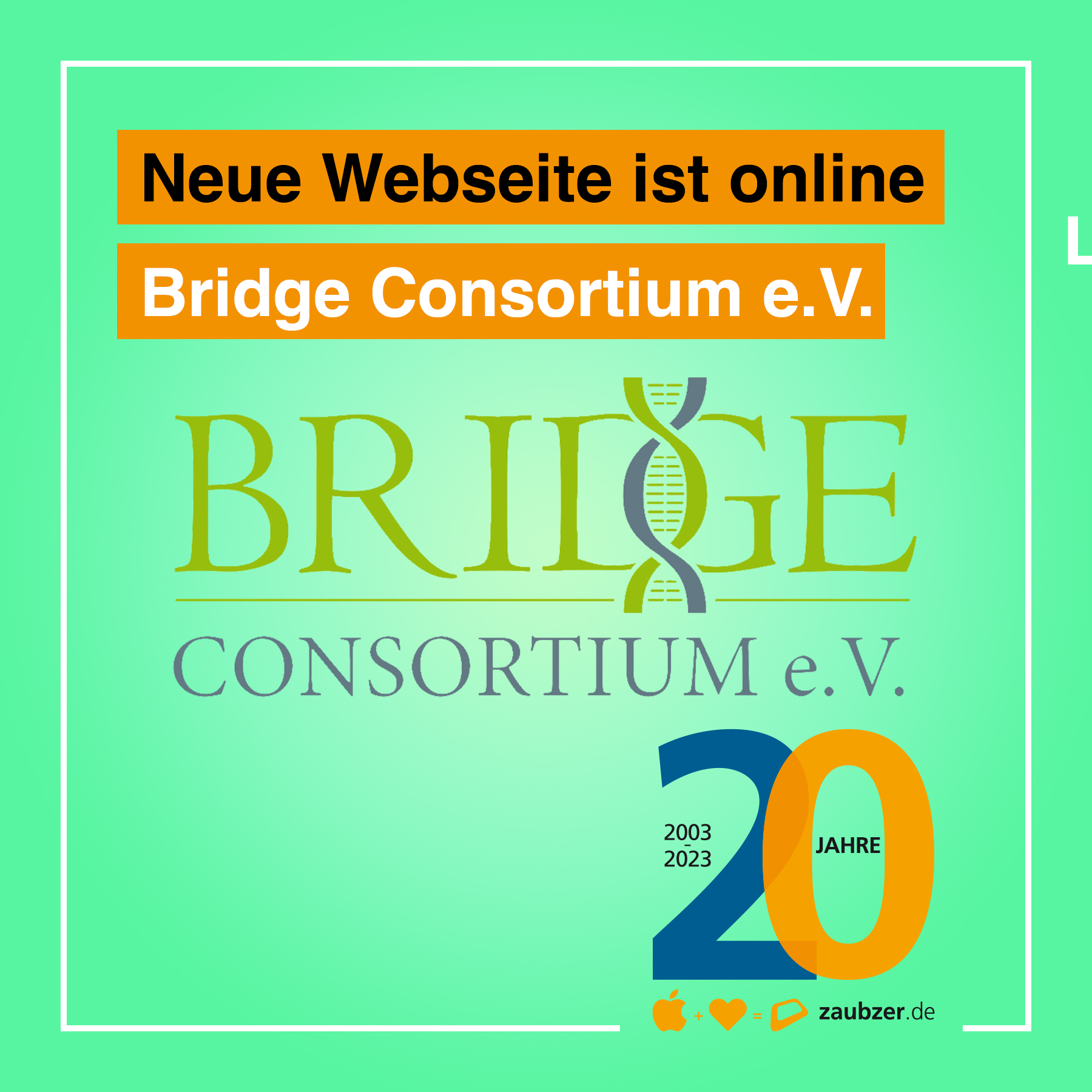 zaubzer.de - Neue Webseite: Bridge Consortium e.V.