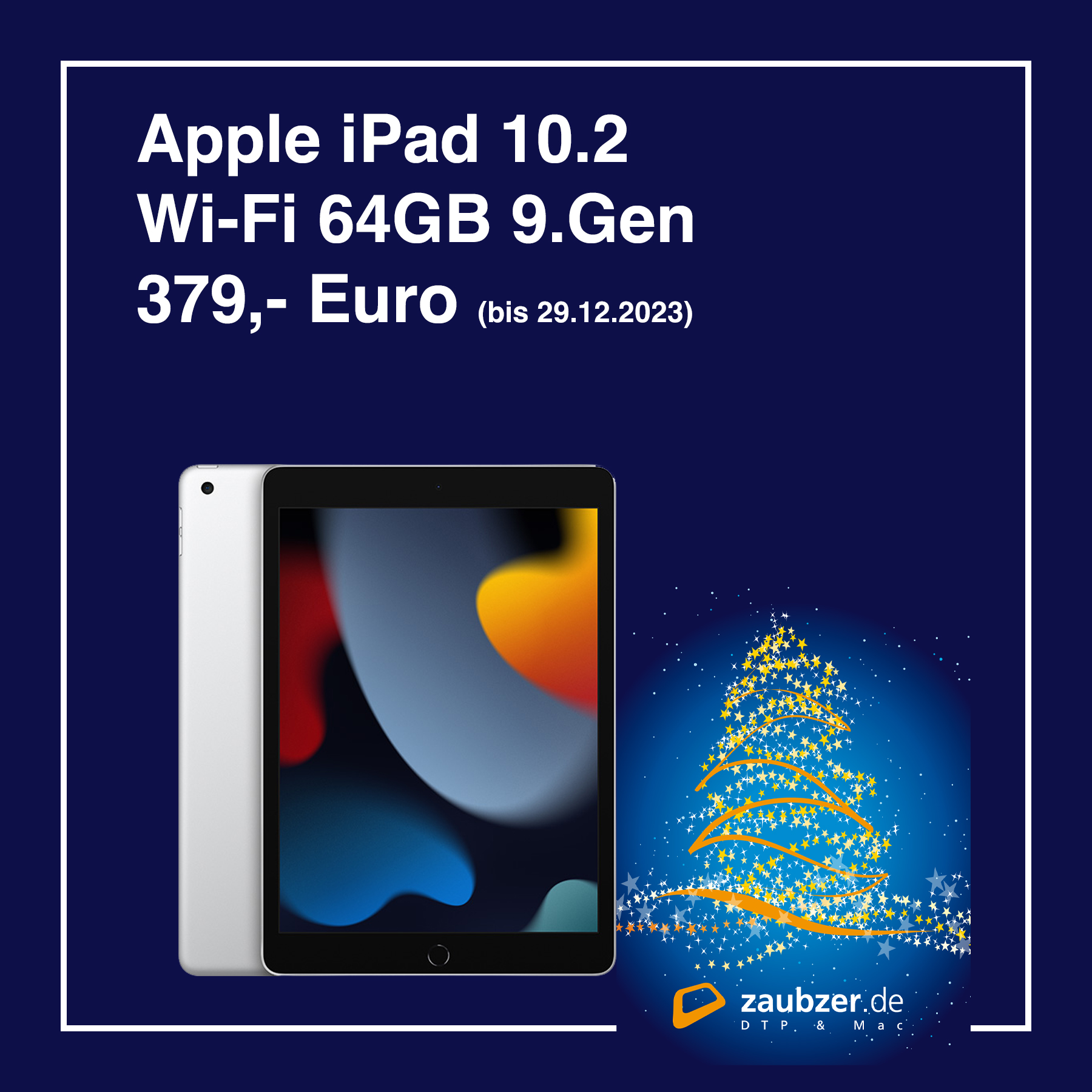zaubzer.de – Weihnachtsaktion - Apple iPad Gen. 9
