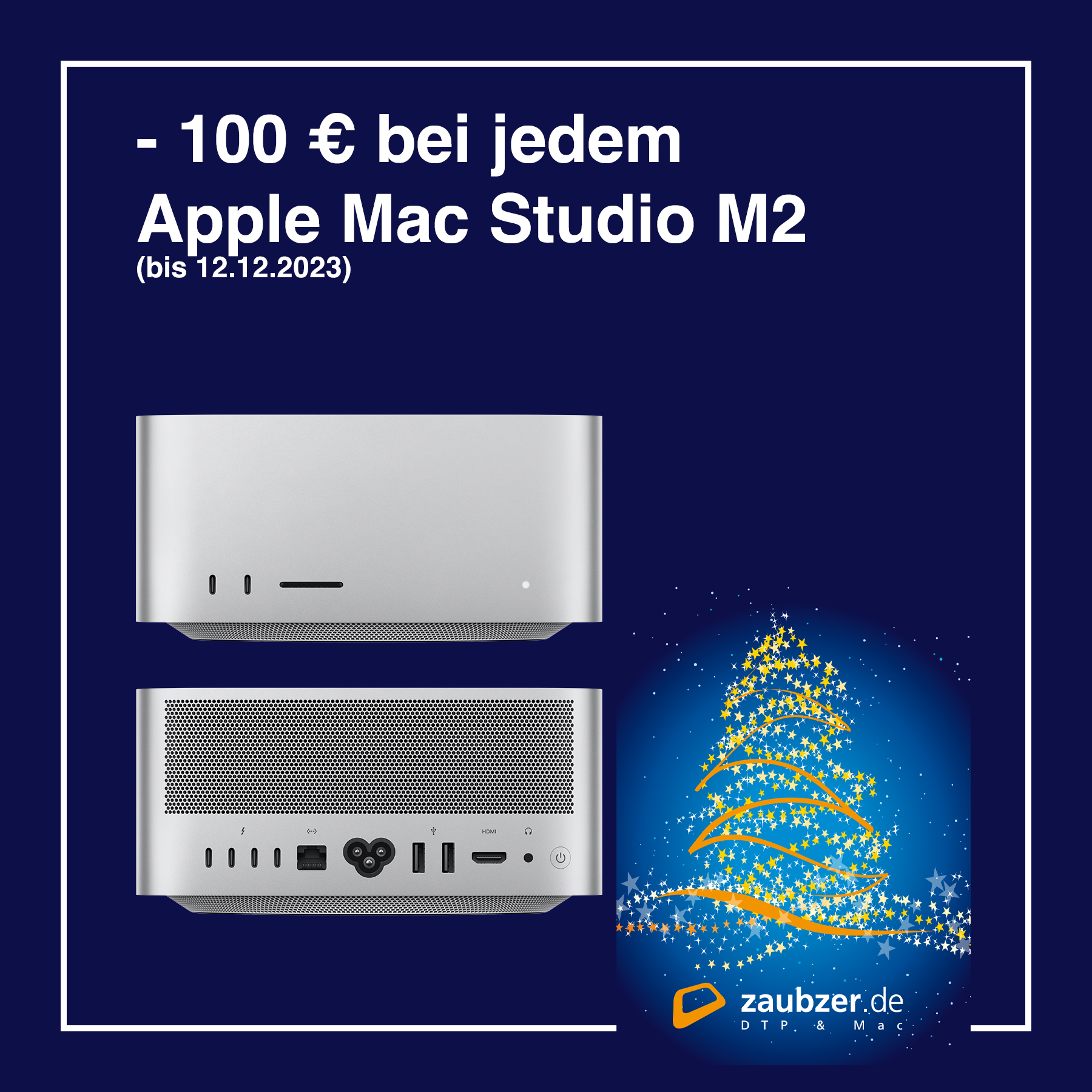 Apple Mac Studio M2- Weihnachtsaktion - zaubzer.de Mannheim