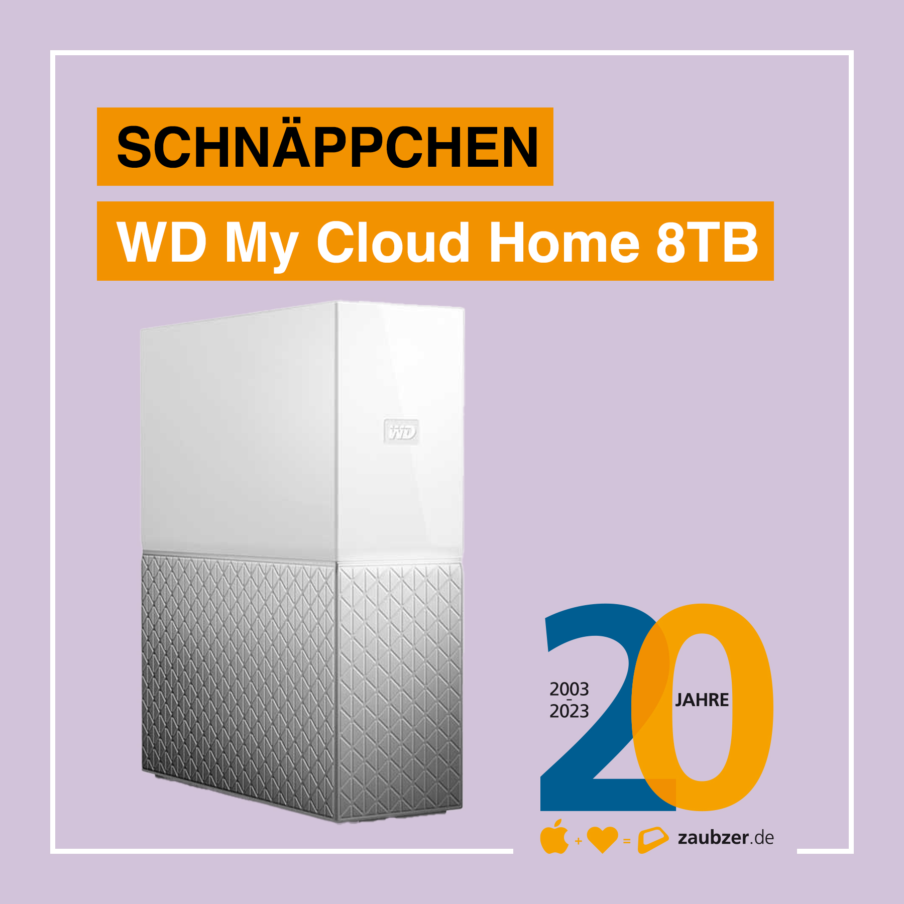 WD My Cloud Home 8TB – SCHNÄPPCHEN - zaubzer.de